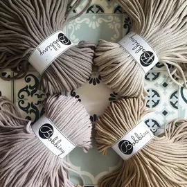 Bobbiny 5 mm Flechtkordel 100 m Grau-Violett