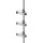 Wenko 25556100-Eckregal PURIO 35,5x280 cm silber/grau - Grau/Silber