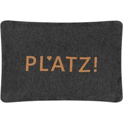 Fussenegger Hundekissen Sitz Platz Baumwolle anthrazit Braun 60x90cm