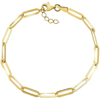 VIVANCE Armband VIVANCE "375/- Gelbgold glanz Ankerkette", gelb, Armbänder, Damen, 19cm, Gold, glänzend