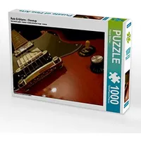 Calvendo Puzzle Rote E-Gitarre - Closeup 1000 Teile
