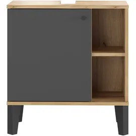 Home Affaire Waschbeckenunterschrank Oslo 60 x 65 cm Grau