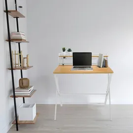 HJH Office Schreibtisch Easy Clap Eiche hell / Weiß