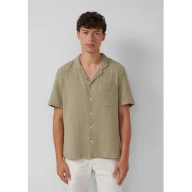 s.Oliver Resort Fit: Luftiges Kurzarmhemd aus Musselin - XL