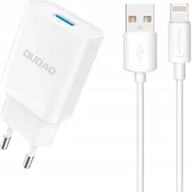 DUDAO USB-A auf Lightning 2,1 A 2 m Weiß