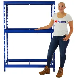 Proregal Reifenregal, Blau Metall, Rechteckig, 260x180x50 cm, Freizeit, Heimwerken, Werkstatt, Schwerlastregale
