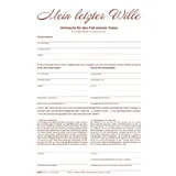 RNK Mappe 'Mein letzter Wille' A4 weinrot