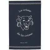 COUCKE Geschirrtuch, Bedruckt, aus Baumwolle, 50 x 75 cm, Motiv: Kuh Qui lacht, Creme der Creme