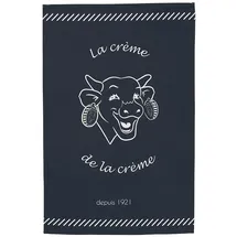 COUCKE Geschirrtuch, Bedruckt, aus Baumwolle, 50 x 75 cm, Motiv: Kuh Qui lacht, Creme der Creme