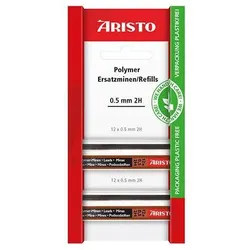 ARISTO Feinminen Polymer 2H 0,50mm 2 x 12er (AR86538EB)