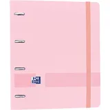 Oxford Oxford, Ordner 4 Ringe A4+ Polyfoam Kunststoff mit Gummi inkl. Ersatzteil 5x5 mit 5 Farbband, rosa Kaugummi
