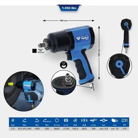 BRILLIANT TOOLS Druckluft-Schlagschrauber BT160100