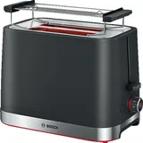 Bosch TAT4M223 My Moment Kompakt Toaster Schwarz (950 Watt, Schlitze: 2)