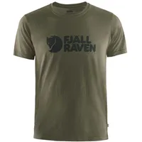 Fjällräven Logo Kurzarm-t-shirt - Dark Olive S