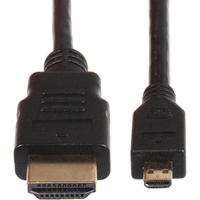 Raspberry Joy-it K-1481 HDMI-Kabel Raspberry Pi [1x HDMI-Stecker - 1x HDMI-Stecker D Micro] HDMI an HDMI Kabel Ver. 2,0 4K 60Hz 3m Schwarz