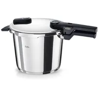 Fissler Vitaquick® Elemental Schnellkochtopf 6,0 L (Ø 22 cm) salbeigrün – Made in Germany, bis zu 70% schneller, 2 Garstufen, Superthermic Boden, Induktion