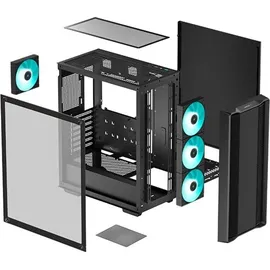 Deepcool CC560 V2 schwarz Midi Tower Gehäuse ATX/mATX/Mini-ITX Glasfenster