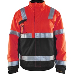 Blakläder® High Vis Winterjacke High Vis Gelb/Mittelgrau 4862 1811 - high vis rot/schwarz - S