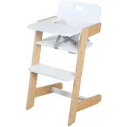 roba Babyhochstuhl - 45x50x86cm - weiß - Holz / Holz