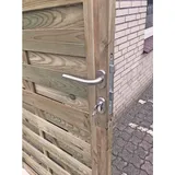 T&J T & J Drückergarnitur mit Ovalrosetten Edelstahl