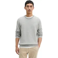 Marc O'Polo Herren, Strickpullover - Piqué-Struktur, Rundhals, Regular Fit,