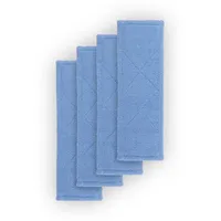 BestLivings Bodenwischer Ersatzbezug Blau Mikrofaser 4er Pack
