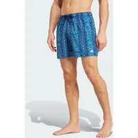 Adidas x FARM Rio Very Short Length Badeshorts Night Indigo / Cream White L