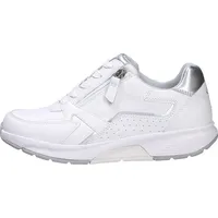 Gabor Rollingsoft Damen Sneaker Low Weiß/Silber 40