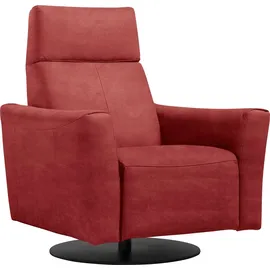 Egoitaliano Sessel »Blues Designsessel, Loungesessel,« drehbar, inkl. manuelle Relaxfunktion durch Push-Back-Mechanismus, rot