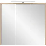 Schildmeyer Spiegelschrank Juba 151290, Eiche hell Dekor, 65 x 16 x 60 cm