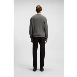 Boss für Herren. 50548674 Klacier grauer Pullover (S), Lässig, Wolle
