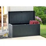 Solax Sunshine Jelenia Plast Garten-Aufbewahrungsbox Wave 120 x 52 x 54 cm Anthrazit