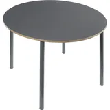[en.casa] Esstisch Lindesberg für 4 Personen Ø100 cm Grau
