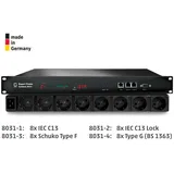 Güde Expert Power Control 8031, Messgerät, Geändert, Schwarz, LED, 8 AC-Ausgänge, Typ F, SNMP, SNMPv3