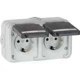 PEHA by Honeywell Schuko-Steckdose 2-fach Grau 1 St.