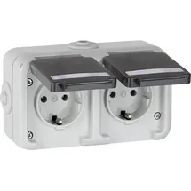 PEHA by Honeywell Schuko-Steckdose 2-fach Grau 1 St.