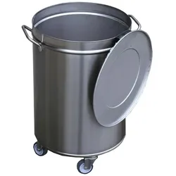 Gastro M Abfalleimer mit Rollen und Deckel 100L