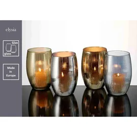 Ritzenhoff & Breker Windlicht Elysia Glas Altgold