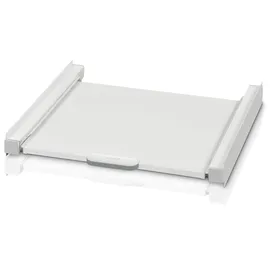 xavax Zwischenbaurahmen für Waschmaschine und Trockner mit Auszug als Ablage