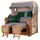 Mr. Deko bene,iving Strandkorb Komplettset Ammersee Grande XL Teak PE shell Modell 571 inkl. Liftersystem