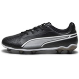 Puma King Match Fg/Ag Jr Soccer Shoe, Black White, 30 EU