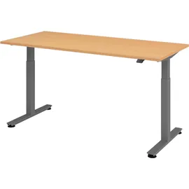 bümö Büroschreibtisch Buche braun
