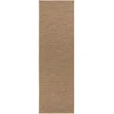 HANSE HOME BT Carpet Nature Läufer In- – Schlingen Küchenläufer rutschfest Flachgewebe Kurzflor Woll-Optik Fineloop Küchenteppich für Flur, Küche, Garten, Terrasse, Badezimmer – Terracotta, 80x450cm