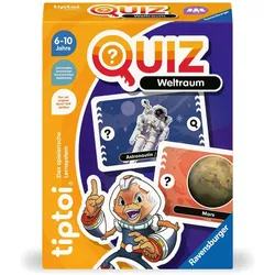Ravensburger tiptoi 00223 Quiz Weltraum, Quizspiel für Kinder ab 6 Jahren, für 1-4 Spieler