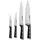Tefal Ice Force Set 4-tlg. Tranchiermesser 9 cm, Kochmesser 20 cm, Officemesser 11 cm, Schälmesser 20 cm Schwarz
