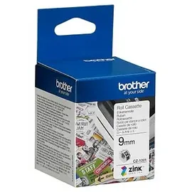Brother Universaletiketten CZ-1001 Weiß 9 mm x 5 m 1 Rolle