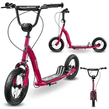 HyperMotion Kinderroller 12 Zoll pink/rot