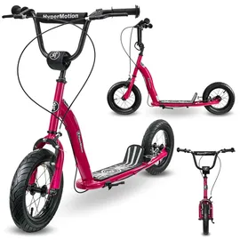 HyperMotion Kinderroller 12 Zoll pink/rot