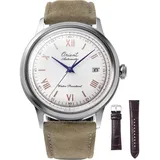 Orient Bambino weißes Zifferblatt Herrenuhr 75th Anniversary limitierte Aufla...