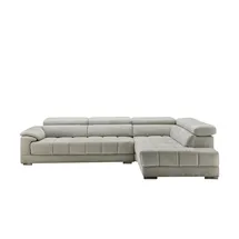 Uno Ecksofa Mikrofaser , grau , Maße (cm): B: H: 72 T: 211.0